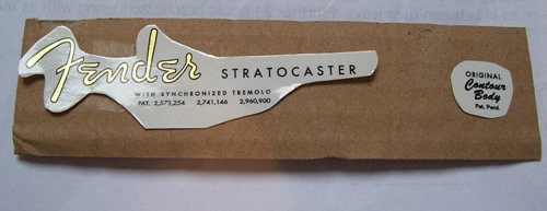 Fender on sale stratocaster decal